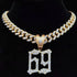 Iced Tekashi 6ix9ine Inspired Pendant Chain