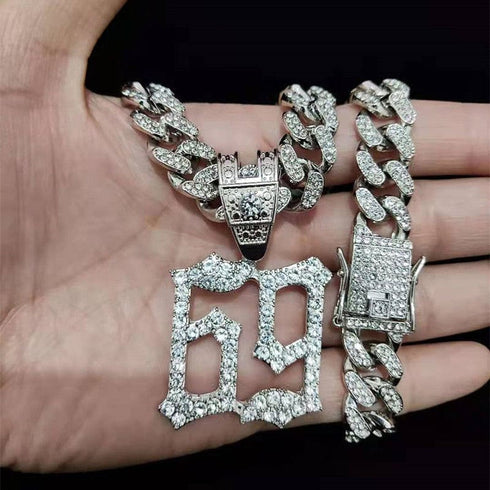 Iced Tekashi 6ix9ine Inspired Pendant Chain