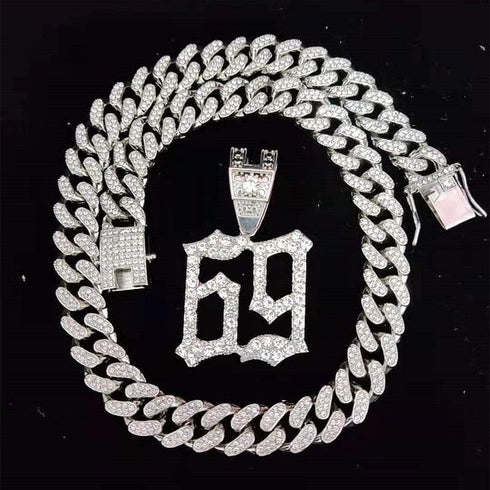 Iced Tekashi 6ix9ine Inspired Pendant Chain