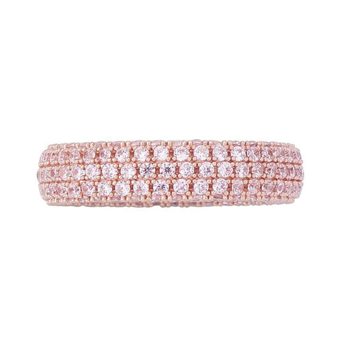 Iceman 925 Sterling Silver Fully Iced Ring