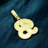 Icy Custom Big Initial Cursive Letter Pendant