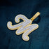 Icy Custom Big Initial Cursive Letter Pendant