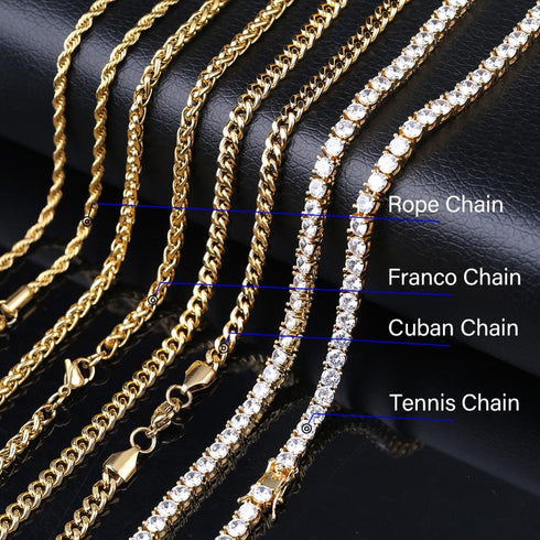 Icy Custom Credit Card Name Pendant Chain