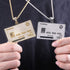 Icy Custom Credit Card Name Pendant Chain