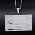 Icy Custom Credit Card Name Pendant Chain