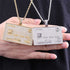 Icy Custom Credit Card Name Pendant Chain