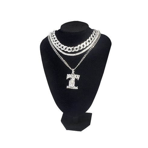 Icy Death Row Records Pendant Chain Bundle