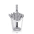 Icy Fries Bling Pendant Necklace