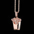 Icy Fries Bling Pendant Necklace