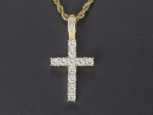 Icy Kid's Cross Pendant Necklace