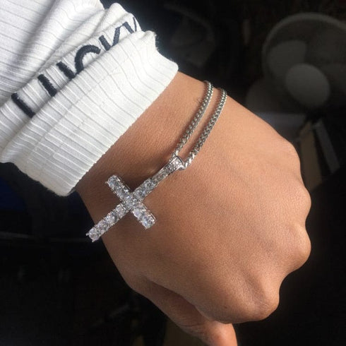 Icy Kid's Cross Pendant Necklace