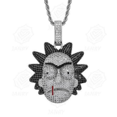 Icy Rick & Morty Pendant Chain
