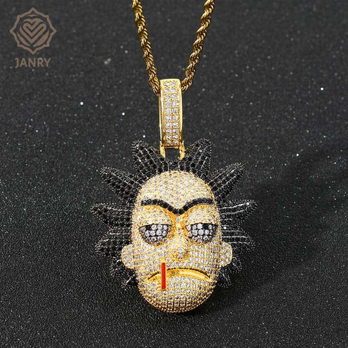 Icy Rick & Morty Pendant Chain