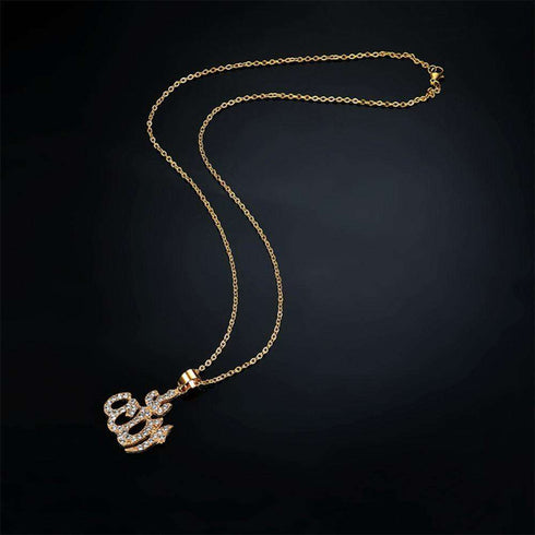 Allah Bling Pendant Necklace