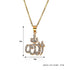 Allah Bling Pendant Necklace