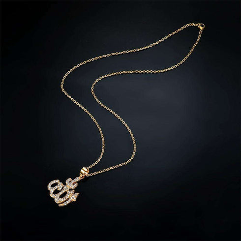 Allah Bling Pendant Necklace