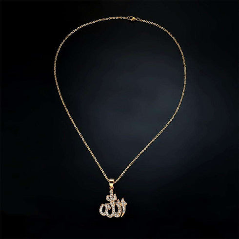 Allah Bling Pendant Necklace