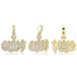 VVS Jewelry Icy Allah Micro Pave Pendant Necklace