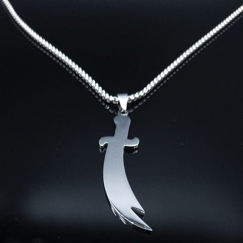 Imam Ali Sword Stainless Steel Necklace