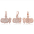 VVS Jewelry Icy Allah Micro Pave Pendant Necklace