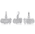 VVS Jewelry Icy Allah Micro Pave Pendant Necklace