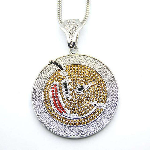 Jigsaw Pendant + Round Pendant + Cuban Choker Chain Set