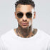 Jumpan Metal Square Frame Sunglasses