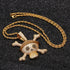 King Crossbone Pirate Skull Pendant