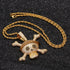 King Crossbone Pirate Skull Pendant