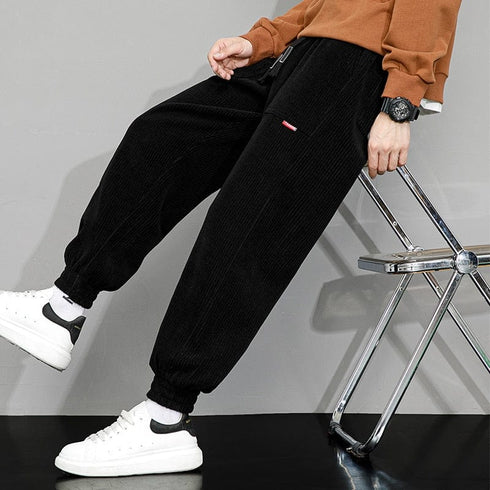 Rugged Corduroy Garterized Men's Pants