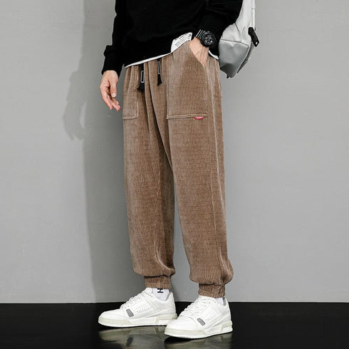 Rugged Corduroy Garterized Men's Pants