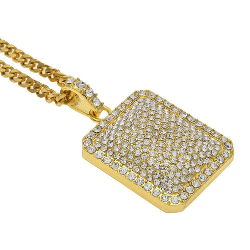 Luxury Cuban Chain + Bracelet + Ring + Watch Set