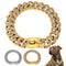 Medium/Large Gold Cuban Link Dog Collar