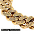 Medium/Large Gold Cuban Link Dog Collar