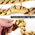 Medium/Large Gold Cuban Link Dog Collar