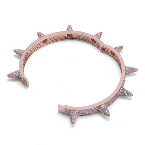 Micro pave Spike Bangle Bracelet