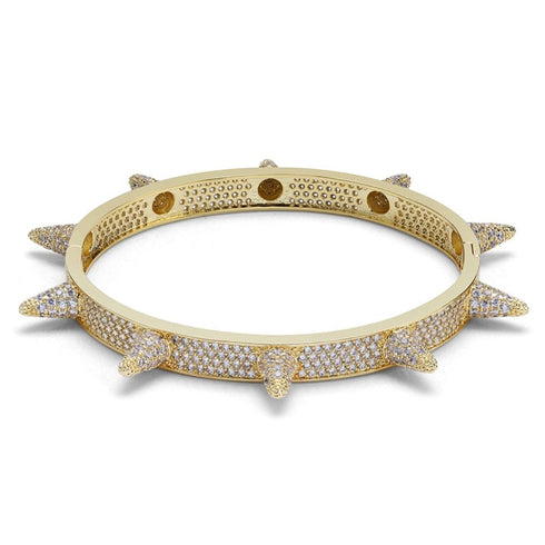 Micro pave Spike Bangle Bracelet