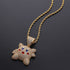Micropave Iced Kirby Rapper Pendant Chain