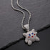Micropave Iced Kirby Rapper Pendant Chain