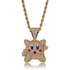 Micropave Iced Kirby Rapper Pendant Chain