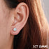 0.1-1 CT Moissanite Sterling Silver/ Gold/ Rose Gold Stud Earrings