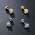 0.1-1 CT Moissanite Sterling Silver/ Gold/ Rose Gold Stud Earrings