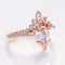 14K Rose Gold Moissanite Engagement Ring
