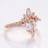 14K Rose Gold Moissanite Engagement Ring