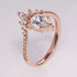 14K Rose Gold Moissanite Engagement Ring