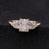 14K White Gold Moissanite Engagement Ring