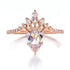 14K Rose Gold Moissanite Engagement Ring