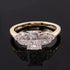14K White Gold Moissanite Engagement Ring