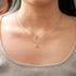 Moissanite Iced Sterling Silver Letter Pendant Necklace