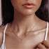 Moissanite Iced Sterling Silver Letter Pendant Necklace